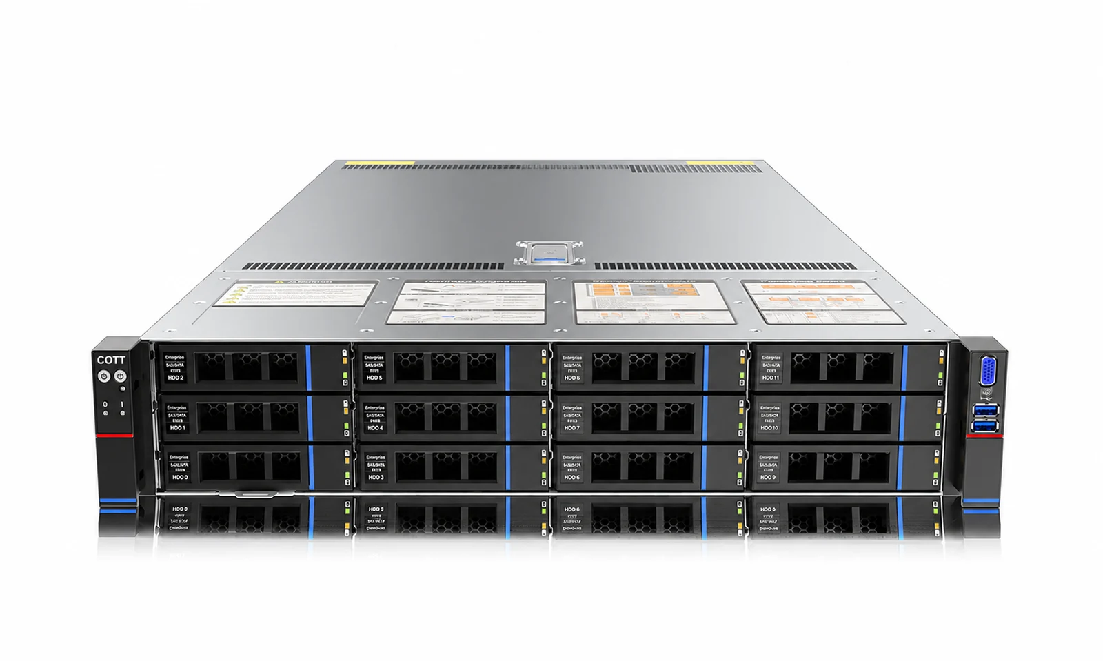 COTT RX212I rack server, illustrative COTT OEM configuration